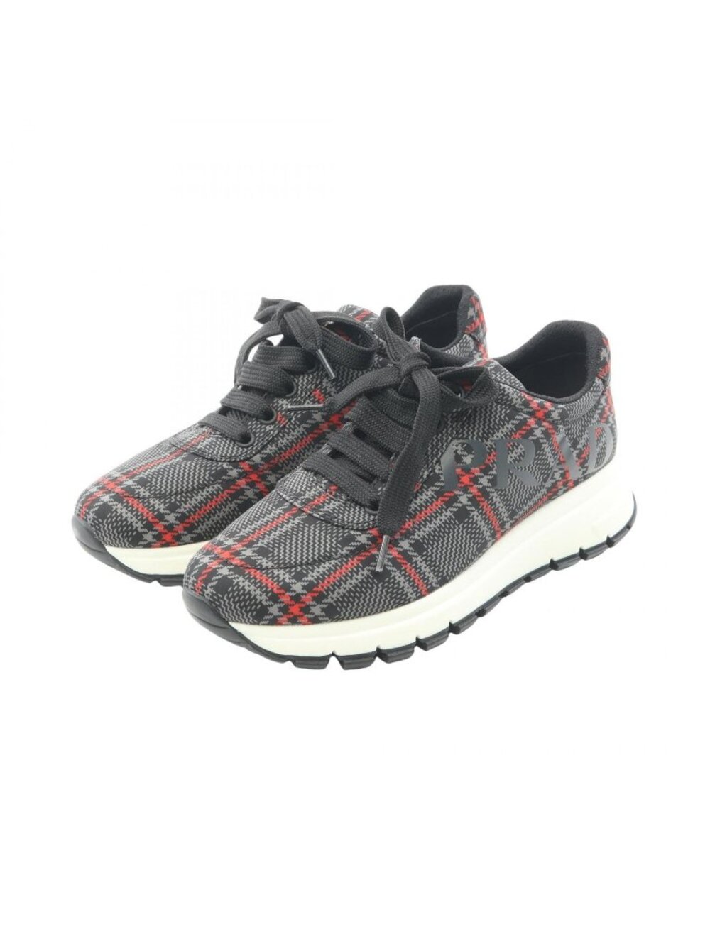 Prada Sneakers Logo Check Nylon